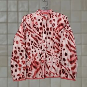 Chico's Vibrant Animal Print Blazer Size 2X REVERSIBLE.NWOT